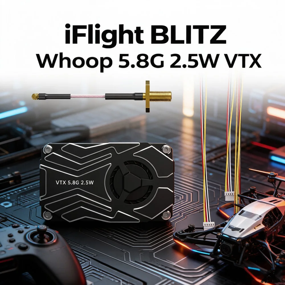 

iFlight BLITZ Whoop 5.8G 2.5W VTX с интерфейсом MMCX, монтажное крепление 25.5x25.5 мм для FPV-деталей