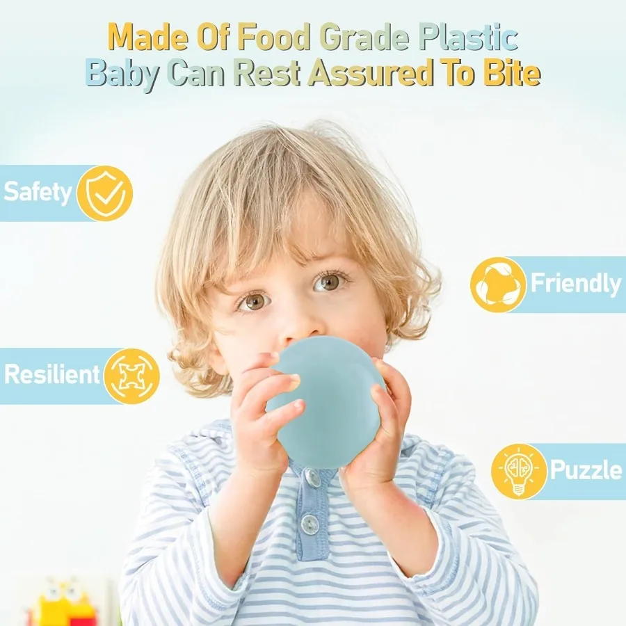 50 Uds. Bolas de plástico seguras, no tóxicas, a prueba de golpes, para niños pequeños, regalo para cumpleaños y Navidad para parcos de interior