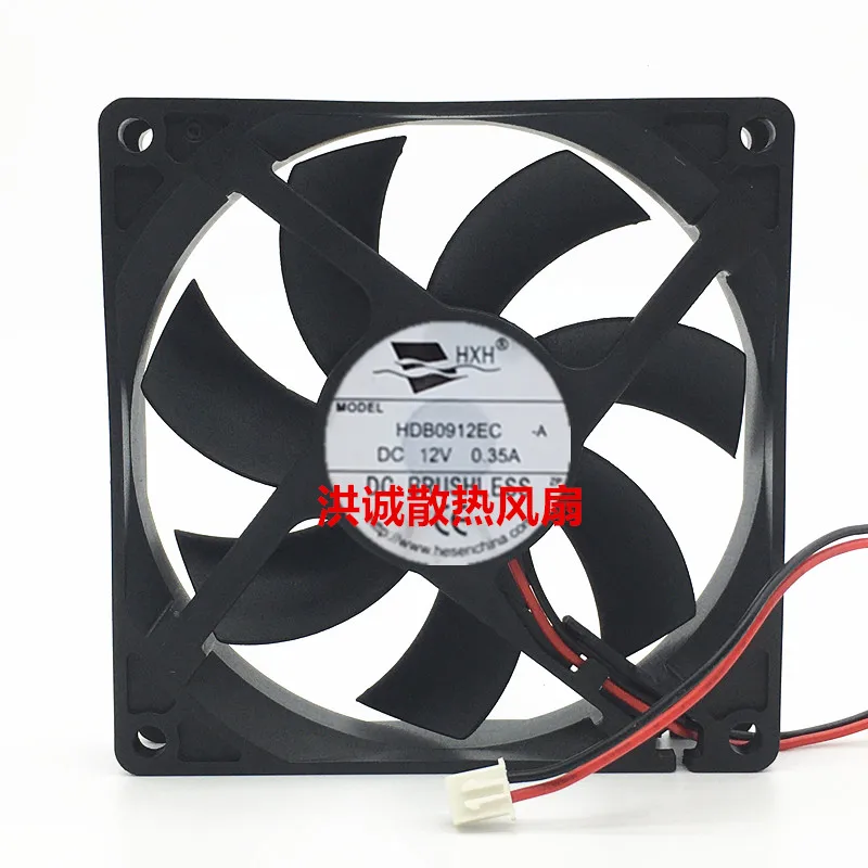 Ltsf لـ HXH HDB0912EC DC 12V 0.35A 90X90X20mm 2-Wire Server مروحة تبريد 9 سم #1