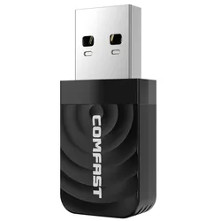 Comfast-adaptador wi-fi de banda dupla para pc, 1300mbps, 2.4 e 5.8g, usb 3.0, rtl8812bu/launch, para windows, mac, cf-812ac