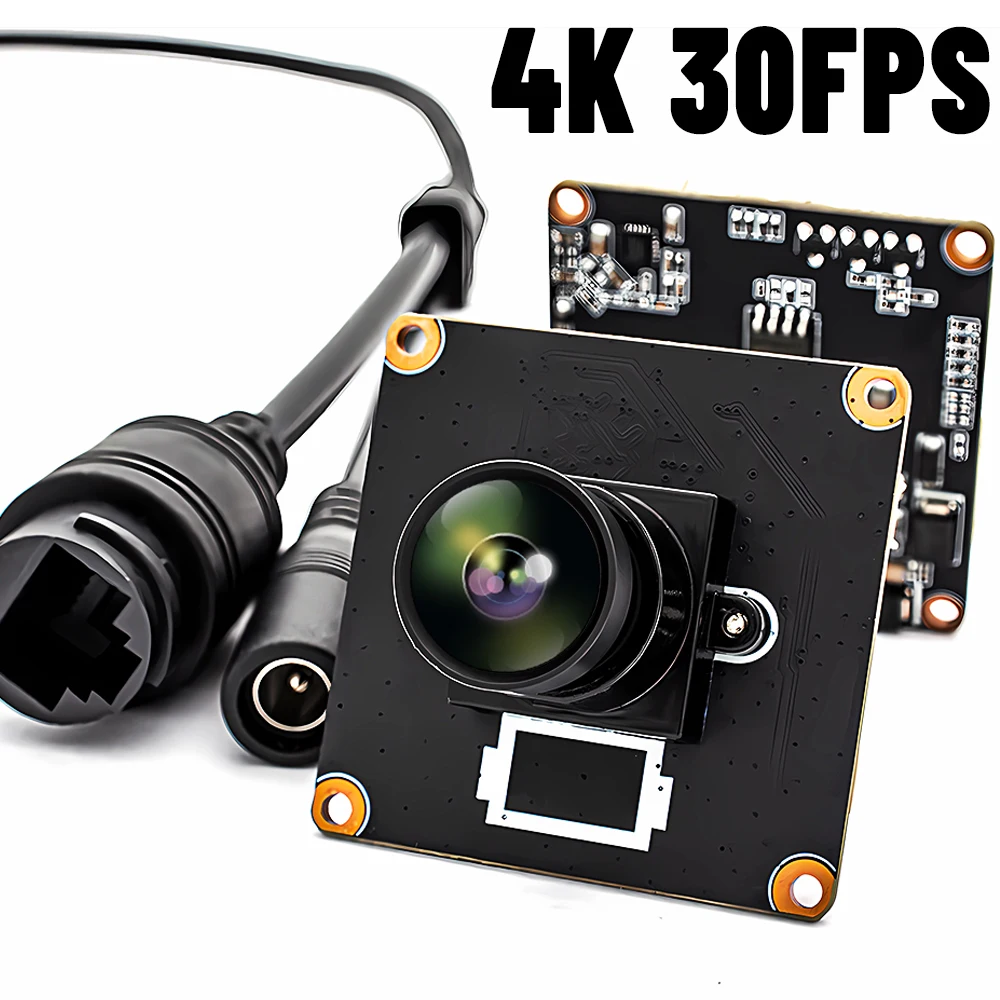 WGWK 4K 30FPS IP Camera Module POE 8MP IMX415 Sensor Real Time Low-illumination 4.0mm 73° No Distortion Lens RTSP Onvif Webcam