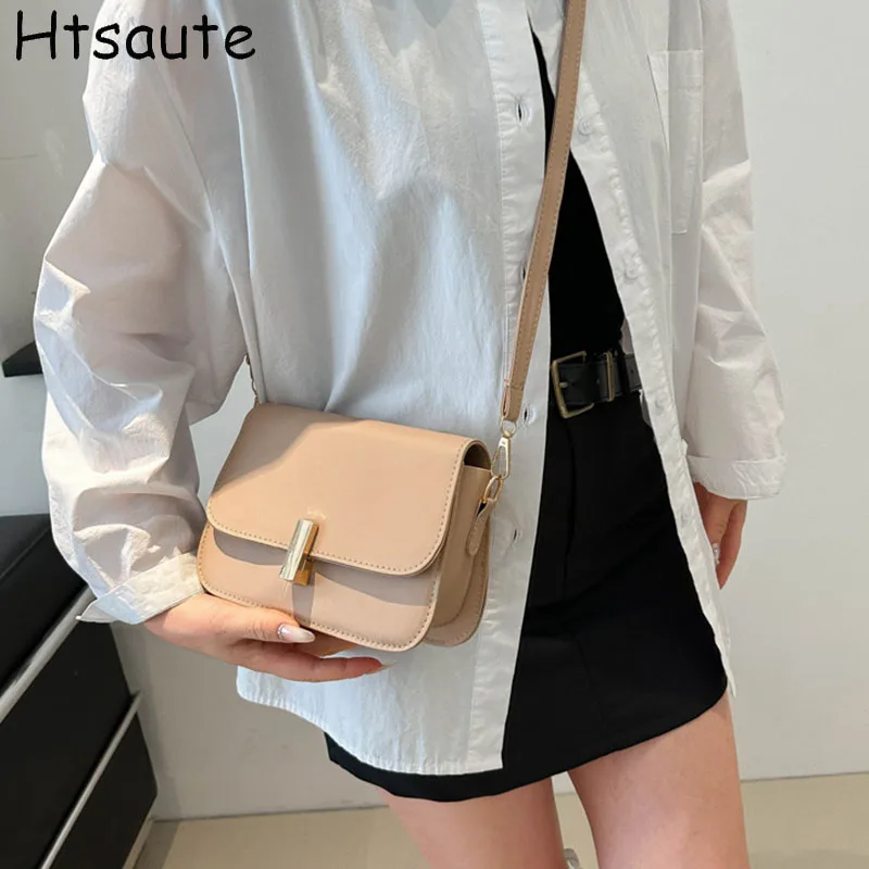 

Luxury Crossbody Shoulder Bag Long Starpe PU Leather Design Lightweight Messenger Bag Adjustable Mini Handbag for Travel Commute