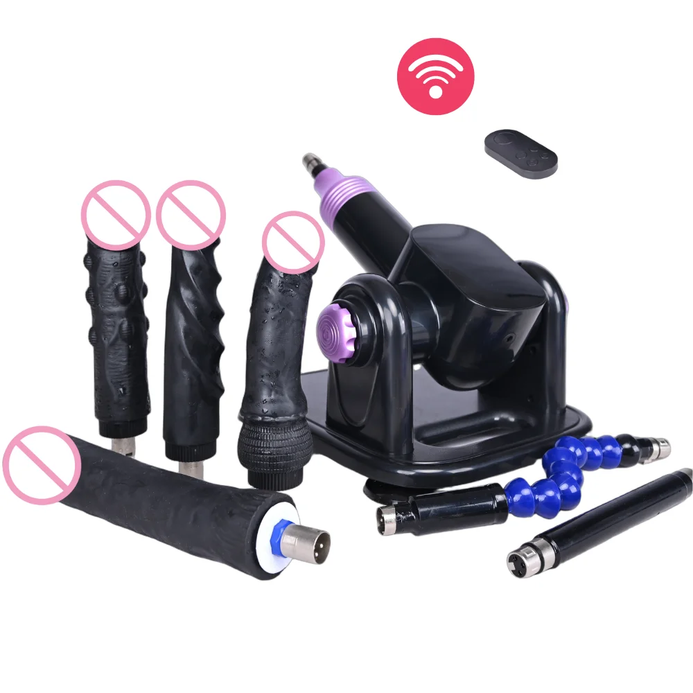 A8 wireless machine Sex Machine for Woman Adjustable Masturbating Pumping with dildo Accessories Sex machine Gun for Men