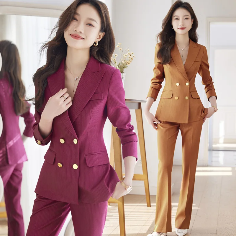 Suit Jacket Women's Spring and Autumn High-Grade Casual Business Attire Formal Wear Temperament Goddess Style Suit Suit Overalls