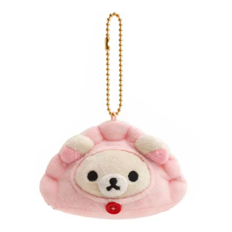 New Cute Rilakkuma Korilakkumar Dumplings Plush Keychain Chains  Small Pandent Kids Stuffed Toys For Children