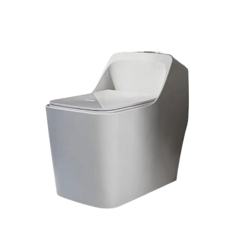 

H New creative straight square egg toilet, urea-formaldehyde cover, high toilet, round egg ceramic toilet