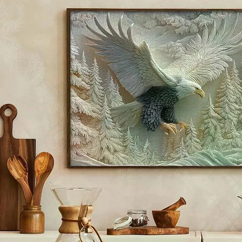 

Пазл The Carved Eagle, 1000 шт., игра-головоломка, сложный орел, дикая природа, художественный дизайн, игра-головоломка для семейной деятельности