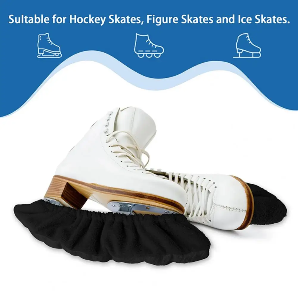 2Pcs Ice Skate Blade Covers Winter Hockey Skate Blade Protector Figure Skating Soakers Blades Guards Rollerblade Blade Guards