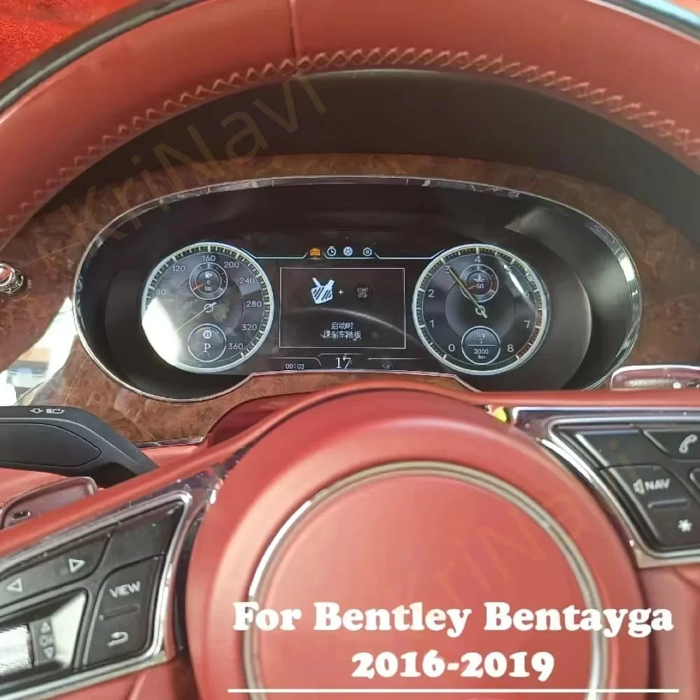 

LCD Digital Cluster For Bentley Flying Spur Continental GT 2012-2017 LCD Instrument Panel Speedometer Odometer Dashboard Display