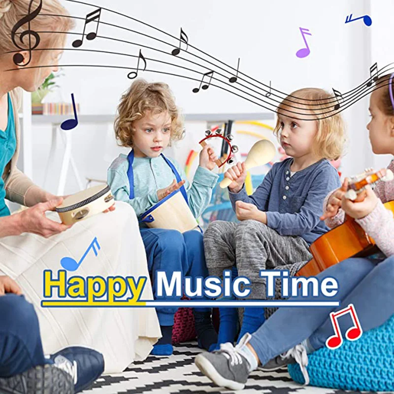 Wooden Music Set Percussion Kids Musical Instruments Unique Play Toddler Musical Instruments for Kids Musical To