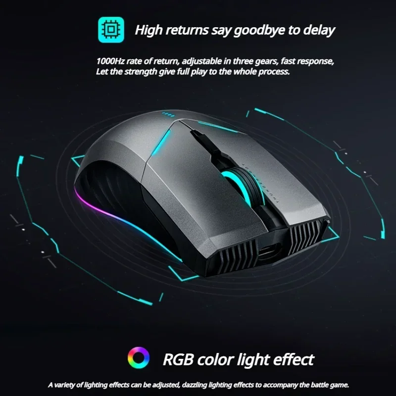 THUNDEROBOT ML701 Wireless Mouse Dual-mode Long Battery Life Lightweight Ergonomic Gaming Mouse PC Gamer Laptop Accessories Gift