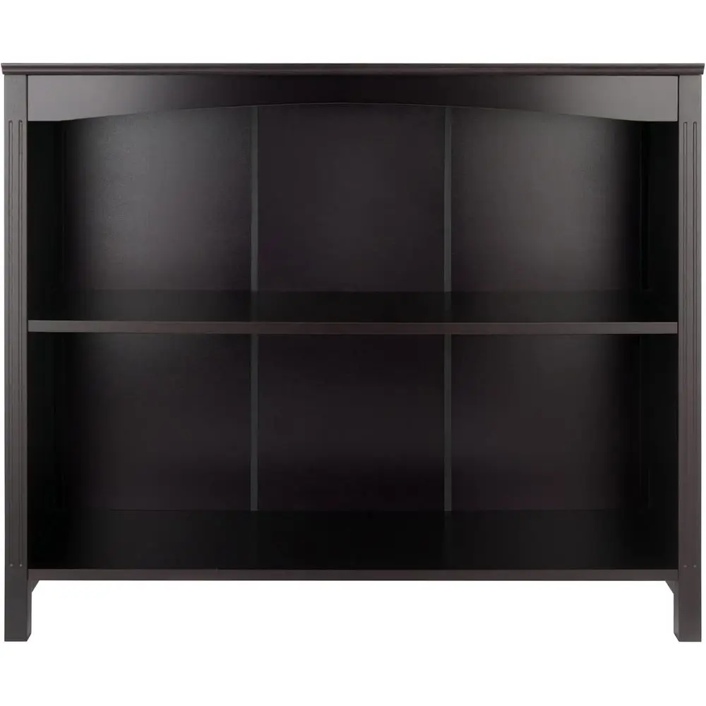 Prateleira de armazenamento para terraço com 3 camadas de largura em Espresso, 37 polegadas