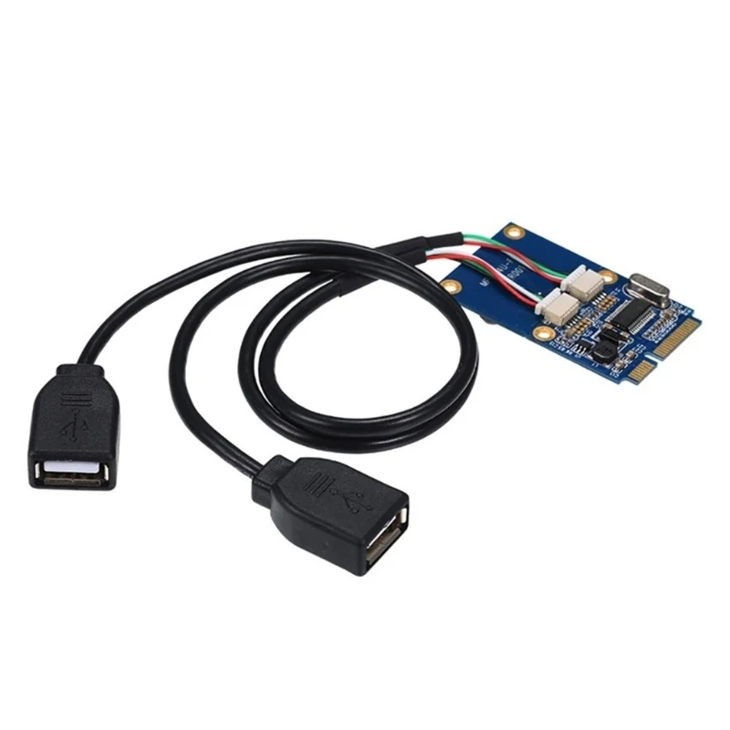 Máy tính xách tay Bộ chuyển đổi Pcie nhỏ sang USB mạch chủ Bộ mở rộng Pcie nhỏ USB2.0