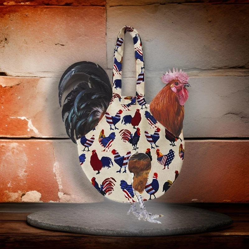 Chicken Travel Colorful Farm Bird Carriers Handbag for Exhibition Driving