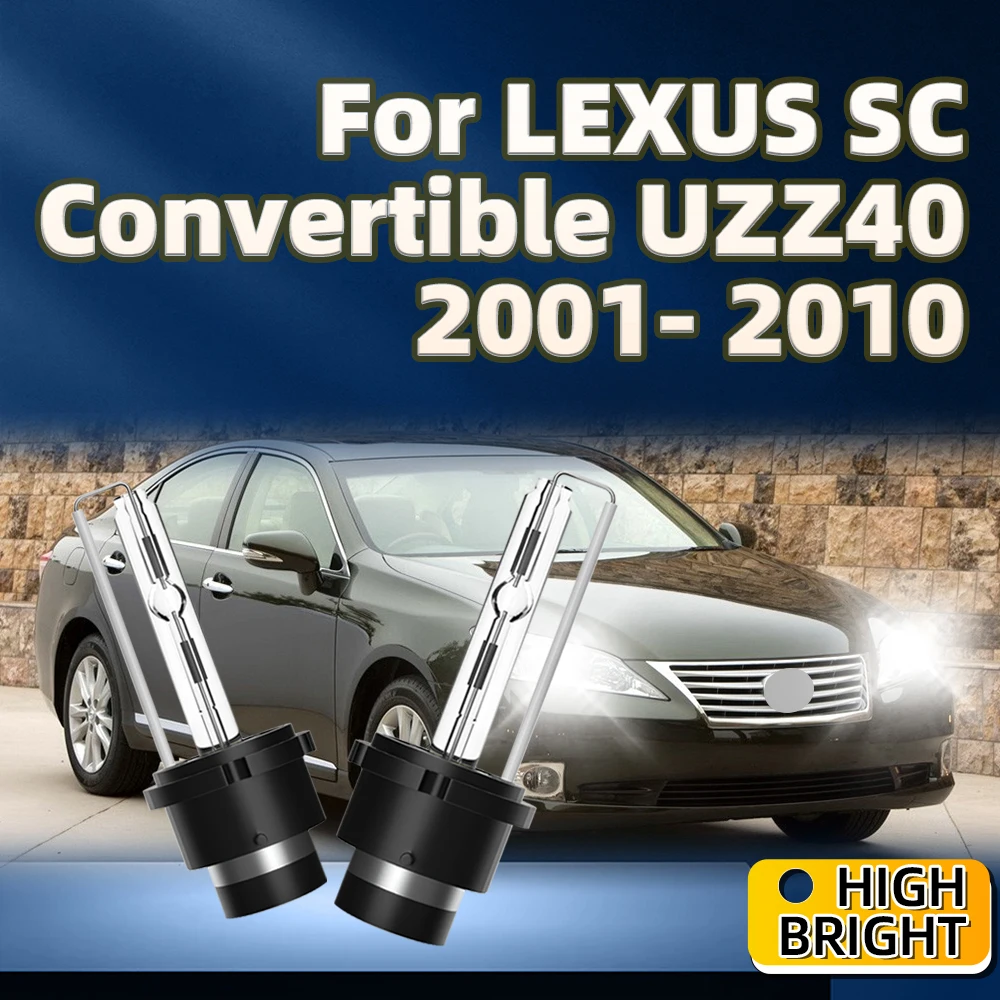 

2pcs Xenon HID Car Headlight 6000K 10000K D2R Light For LEXUS SC Convertible UZZ40 2001 2002 2003 2004 2005 2006 2007 08 09 2010