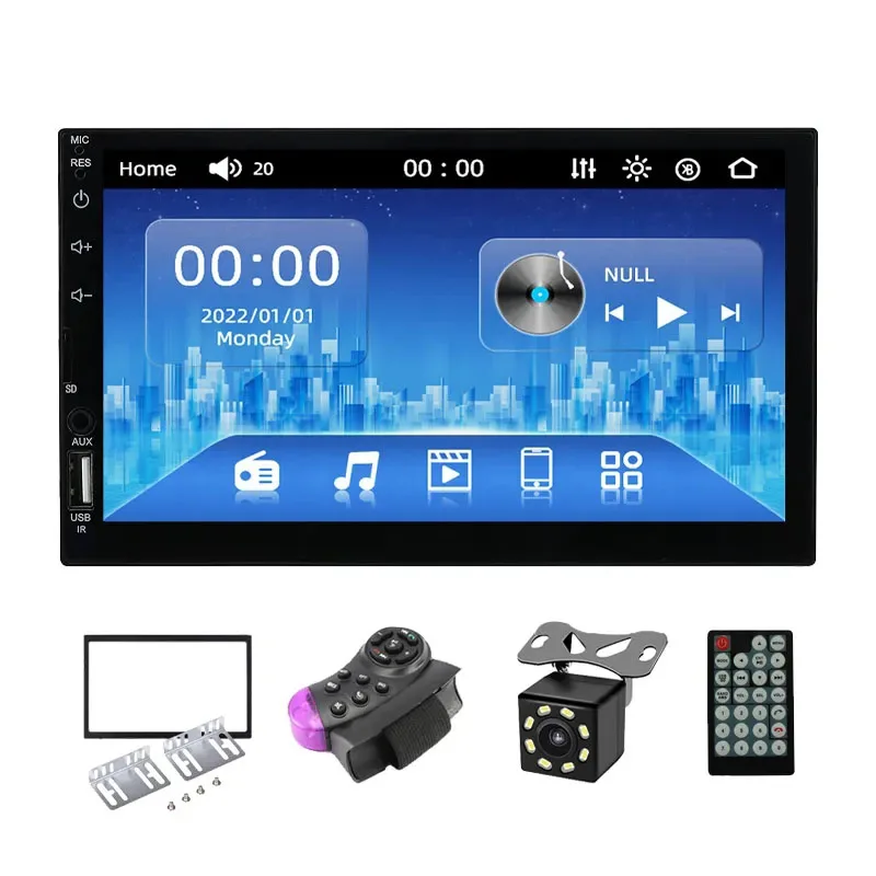 

7 Inch Car Stereo 2 Din Auto Music Multimedia Car MP5 Player for Universal Car Support Mirror Link BT Call FM2