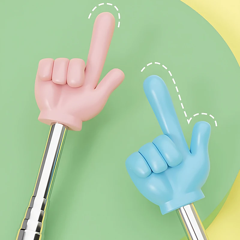 1 قطعة على شكل إصبع السبورة مقدم عصا أدوات دليل القراءة ألوان متعددة المتاحة المضادة للانزلاق المحمولة يده عصا ZYF #5