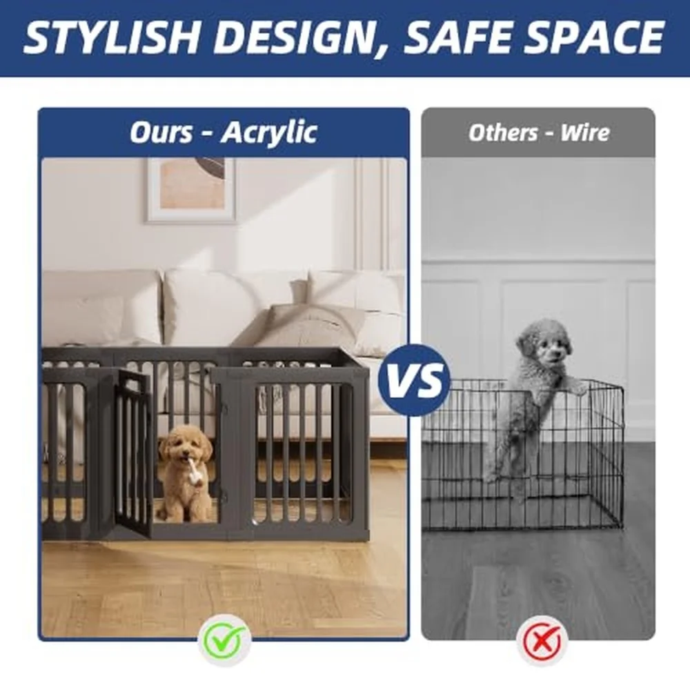 Cozy Picket Dog Playpen Indoor Deco Pen 24