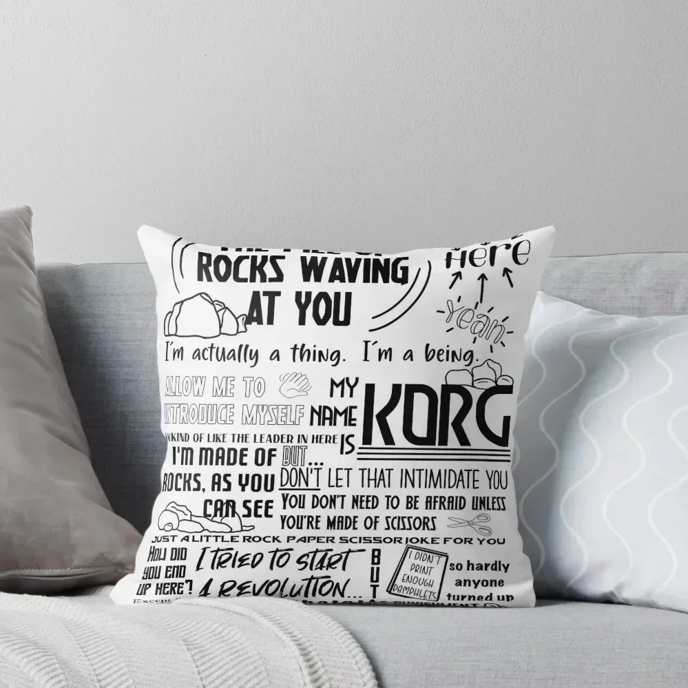 

Hi my name is Korg Throw Pillow Room decorating items Cushions Cover pillows decor home pillow