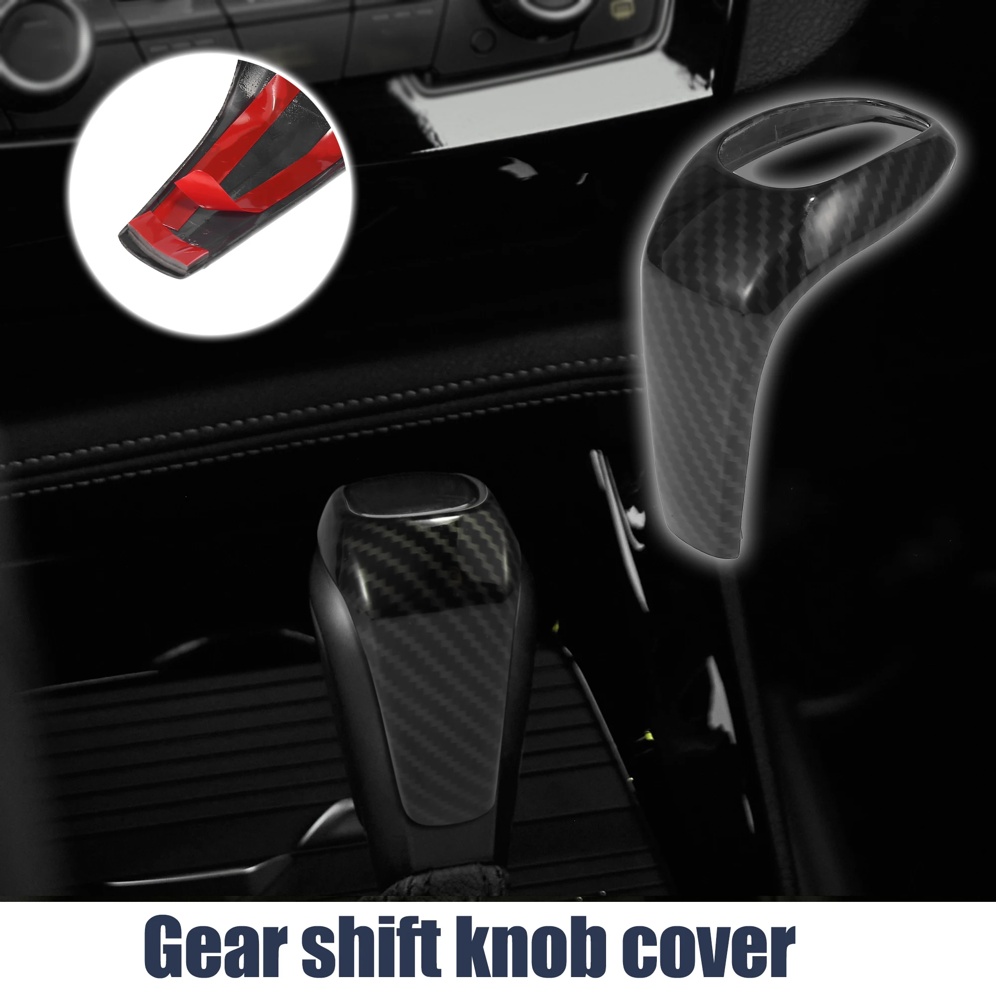 

UXCELL Car Gear Shift Knob Cover Sticker ABS Carbon Fiber Pattern for BMW X1 2016-2019