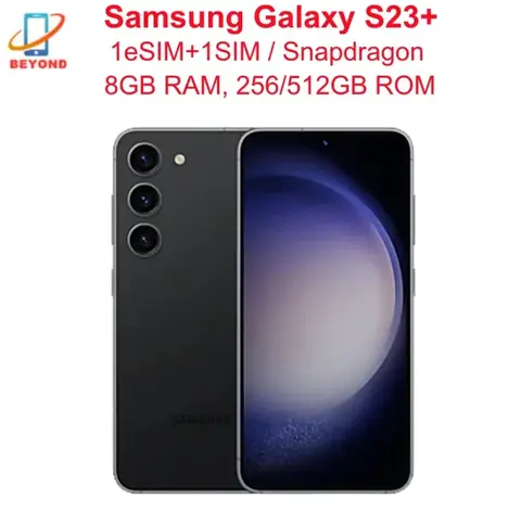 C Samsung Galaxy S23 Plus S23+ 5G S916U Original 6.6" OLED ROM 256/512GB RAM 8GB Snapdragon NFC Octa Core Android Cell Phone