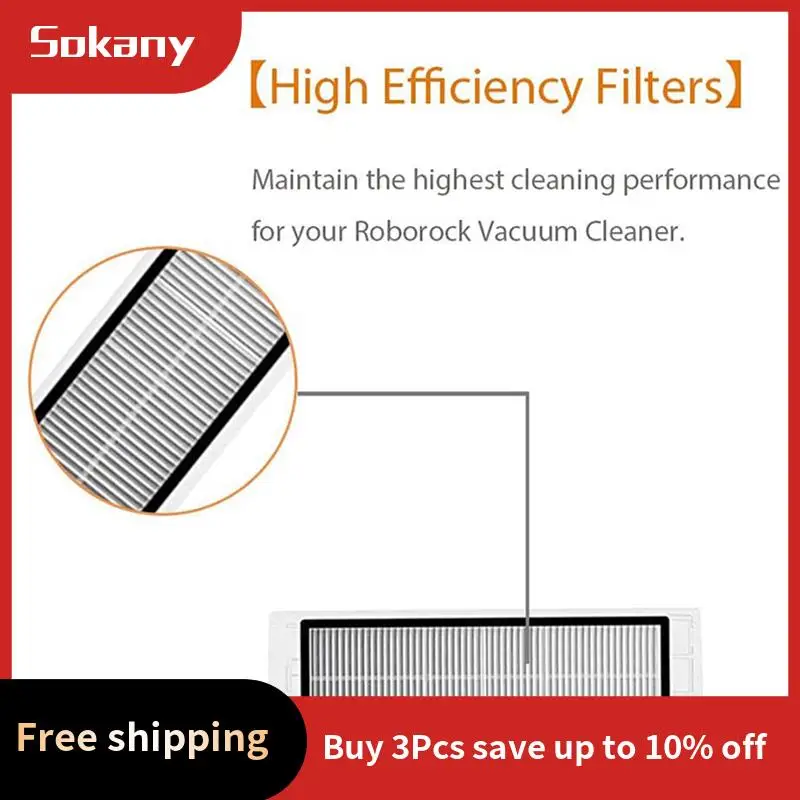 

A68M-Filters Replacement For Roborock S5 S5 MAX S6 E20 E25 E35 C10 S50 For Xiaomi Robot Vacuums,8-Pack