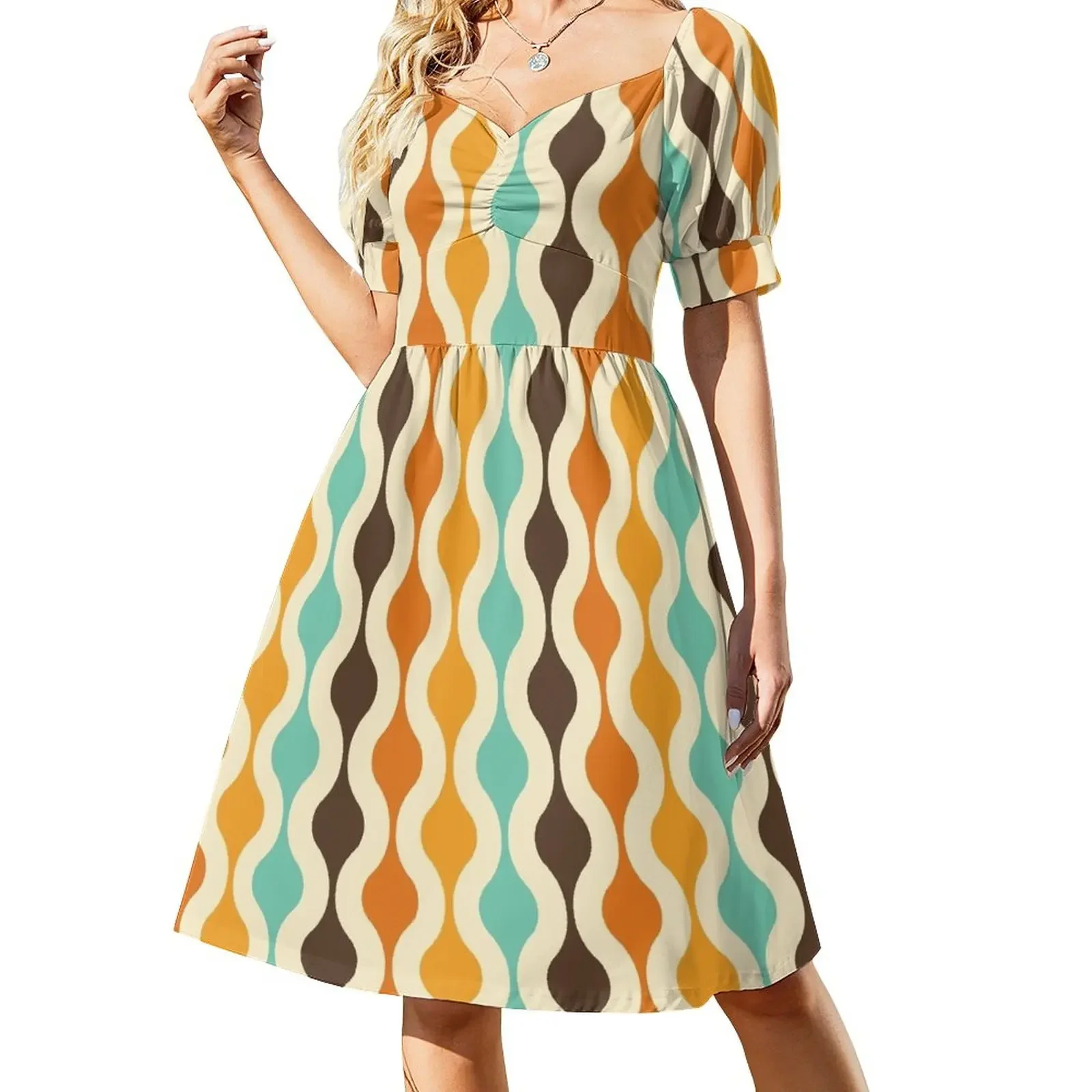 

Groovy 70's pattern II Sleeveless Dress elegant women's dresses sale evening dresses ladies