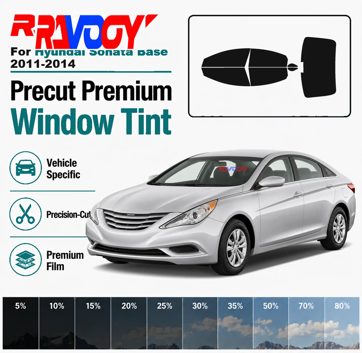 for-hyundai-sonata-base-2011-2014-ravooy-pre-cut-window-tint-film-vehicle-specific-full-kit-front-rear-windows-precision-cut