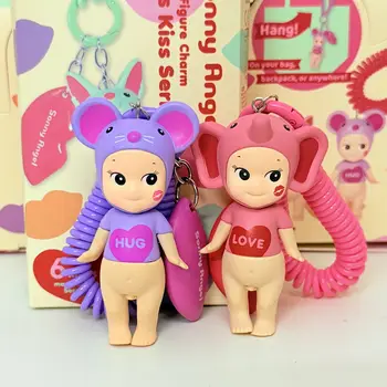 ks/krabice Sonny Angel Blind Box Kiss Kiss Series Minifigurka Charm Candy Store Anime Keychain Přívěsek na klíče Přívěsek Panenky Roztomilé dárky Hračky 10 nejlepší prodej přívěsek na klíče s andělským synkem - №3