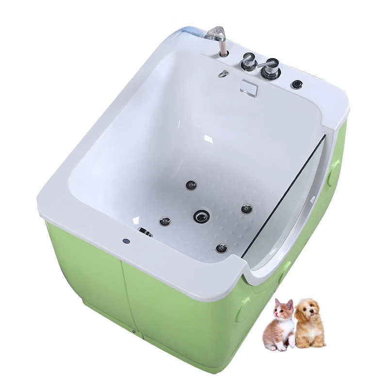 EUR PET acrylic popular pet spa bath tub with colorful light & ozone therary for household