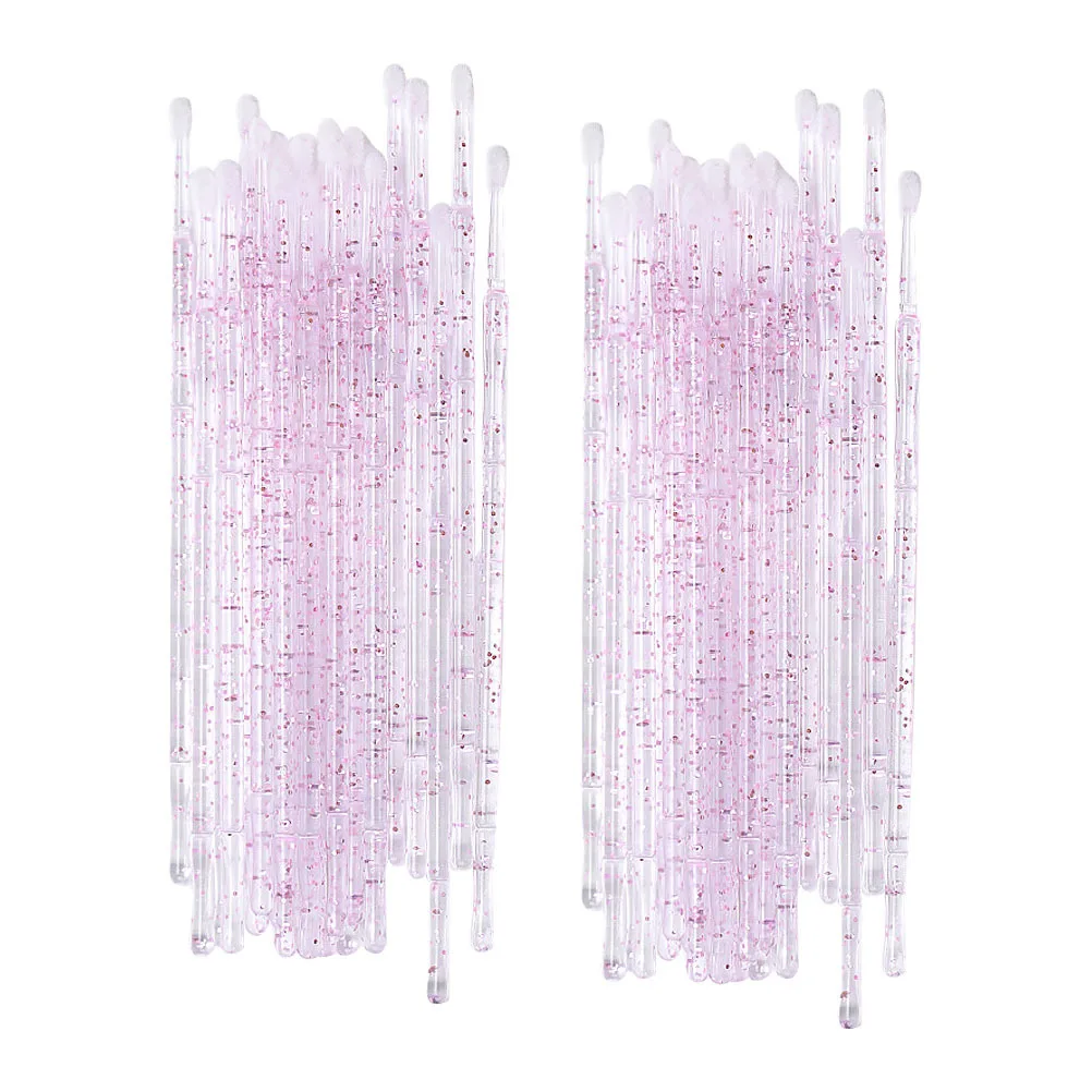 200Pcs Eyelash Cleaning Rods Practical Disposable Eyelash Brush Tools Eyebrow Cleaning Rods Makeup Beauty Accessories