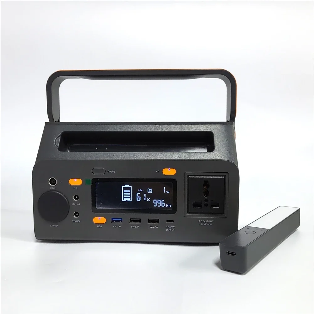 

OEM 220v volt 10400mAh Solar Generator Camping Lithium Battery Emergency generator 300w Portable Power Station bank