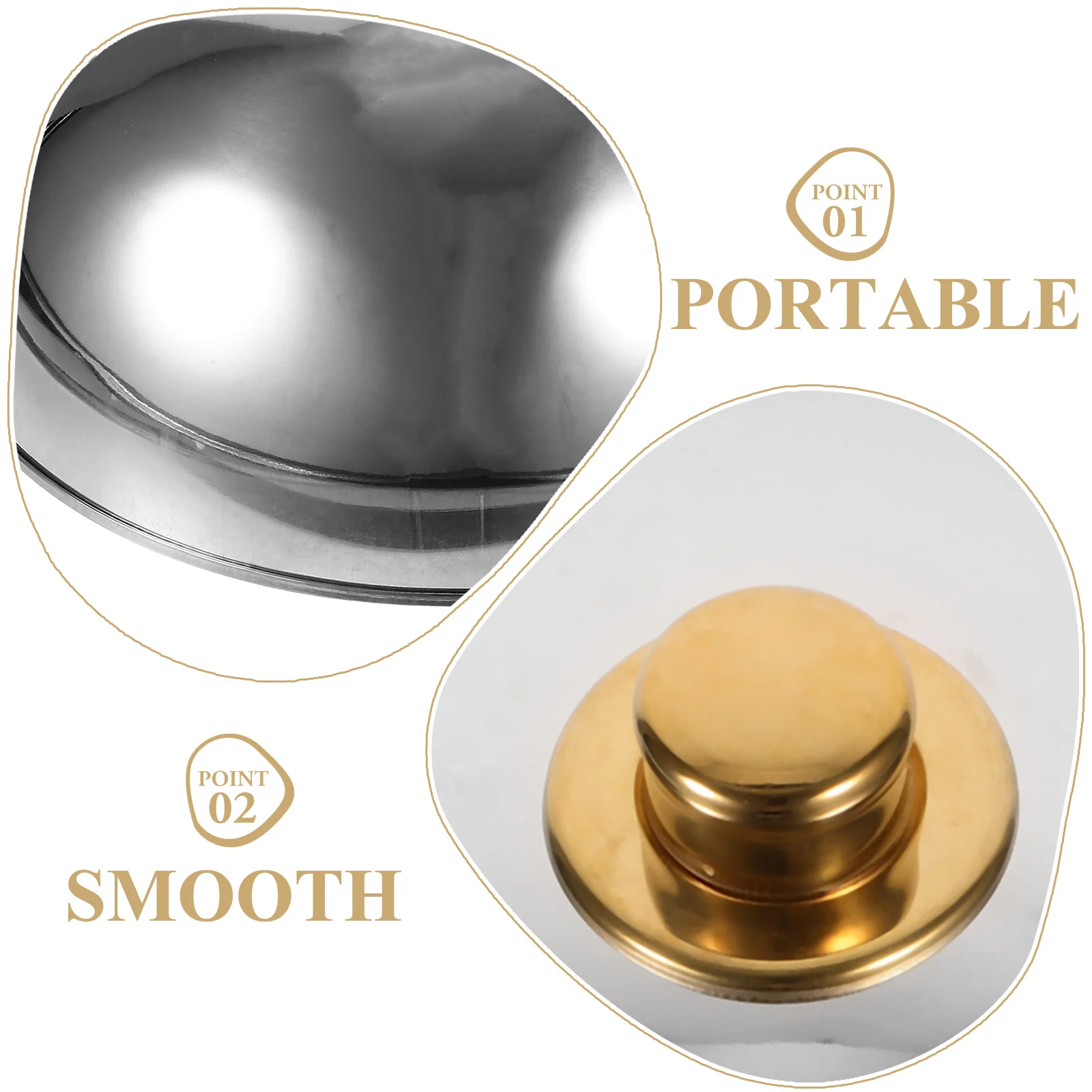 

Stainless Steel Food Cover Plate Dish Dome Serving Lid Cloche for Frying Pan Restaurant Catering BBQ Outdoor Indoor for Bacon