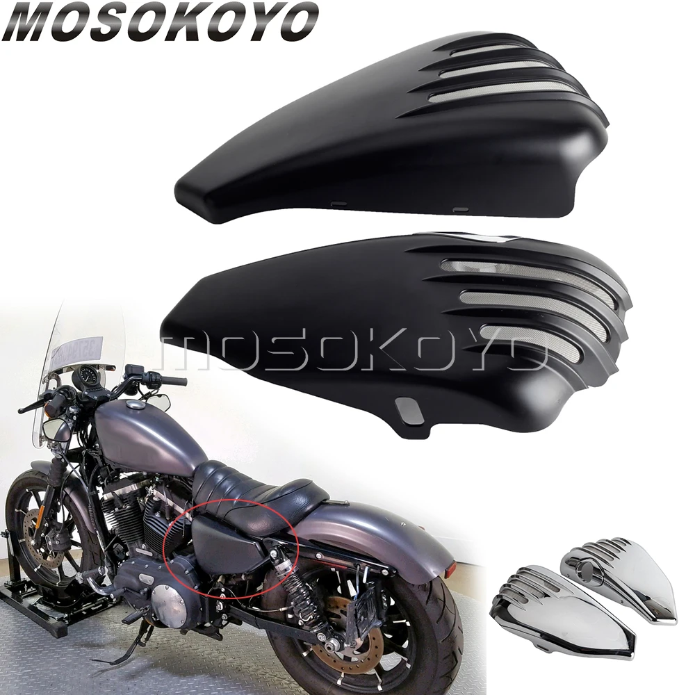 Motorcycle Side Fairing Battery Cover For Harley Sportster XL 1200 883 2014-2021 Iron Roadster Seventy Two XL883N XL883L XL1200C