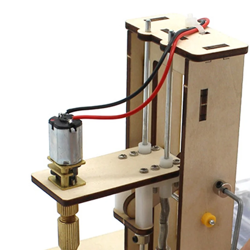 

VO-Мини Настольная дрель DIY Деревянная доска Модель для сверления Инструменты Дети DIY Научные игрушки Набор для научных экспериментов