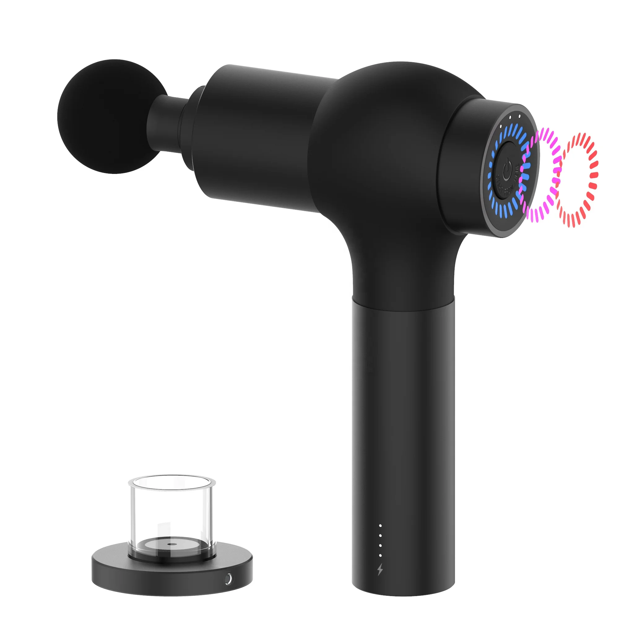 

Pisolet De Deep Tissue Muscle Massage Gun Metal Professional Massager