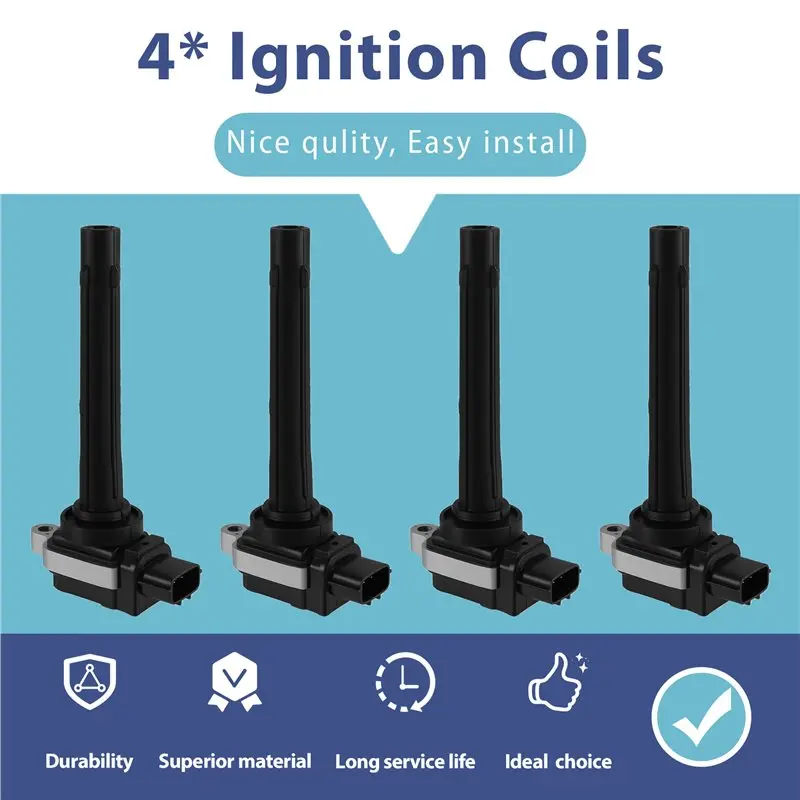For FAW BESTURN B30 B50 X40 BESTUNE T33 1.6L SENIA R7 R7C R8 JUMPAL A70 2015 F01R00A056 4PCS Ignition Coils 3603040-26L