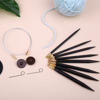 1Pcs High Quality Cable Sandalwood Circular Knitting Needles Sweater Weaving Tools Wool Cotton Yarn DIY Knit Accessories