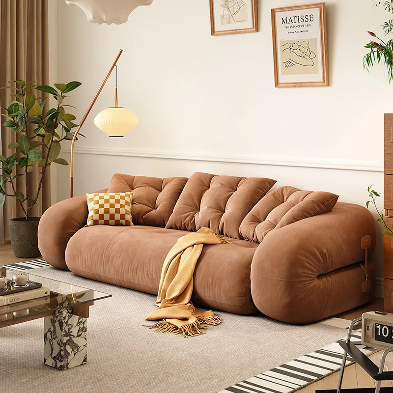 

Small apartment dual-purpose folding lazy sofa bed, cream wind overnight bed tatami