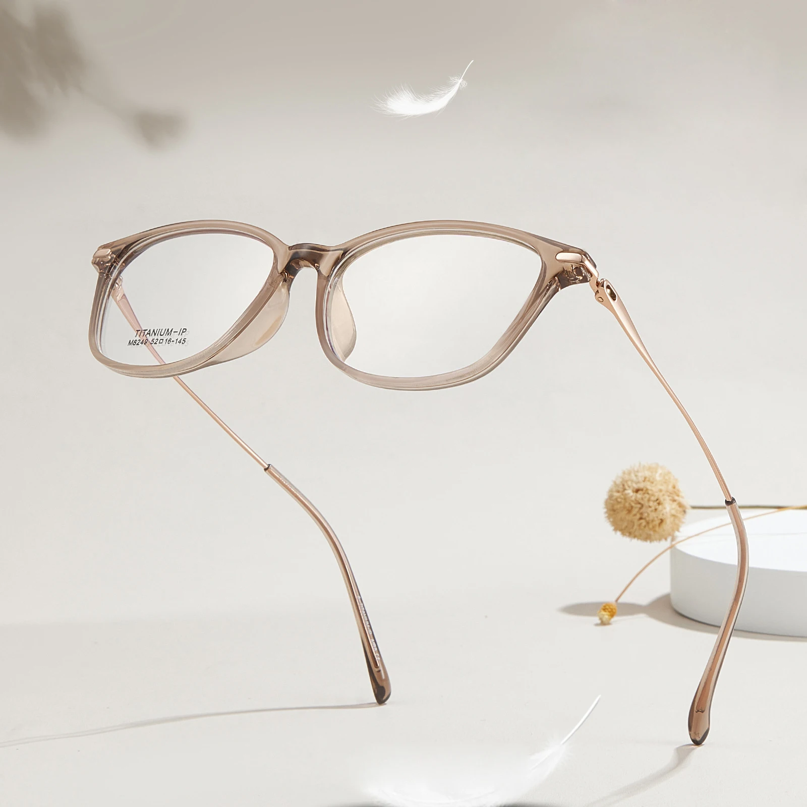 KUXA, nuevo diseño TR90, Gafas ópticas de titanio, lentes recetas graduadas, miopía, hipermetropía, Gafas progresivas, Gafas de regalo para esposa