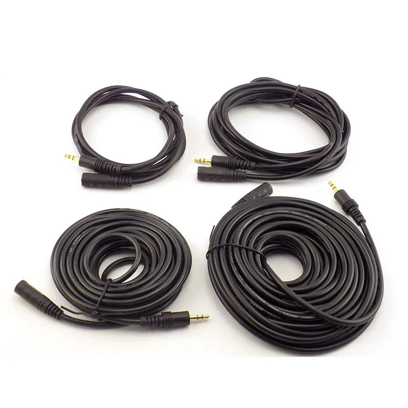 1.5/3/5/10M MP3/MP4 3.5mm Stereo Male To Male Jack Male To Female Audio Aux Extension Cable Cord For Computer Laptop