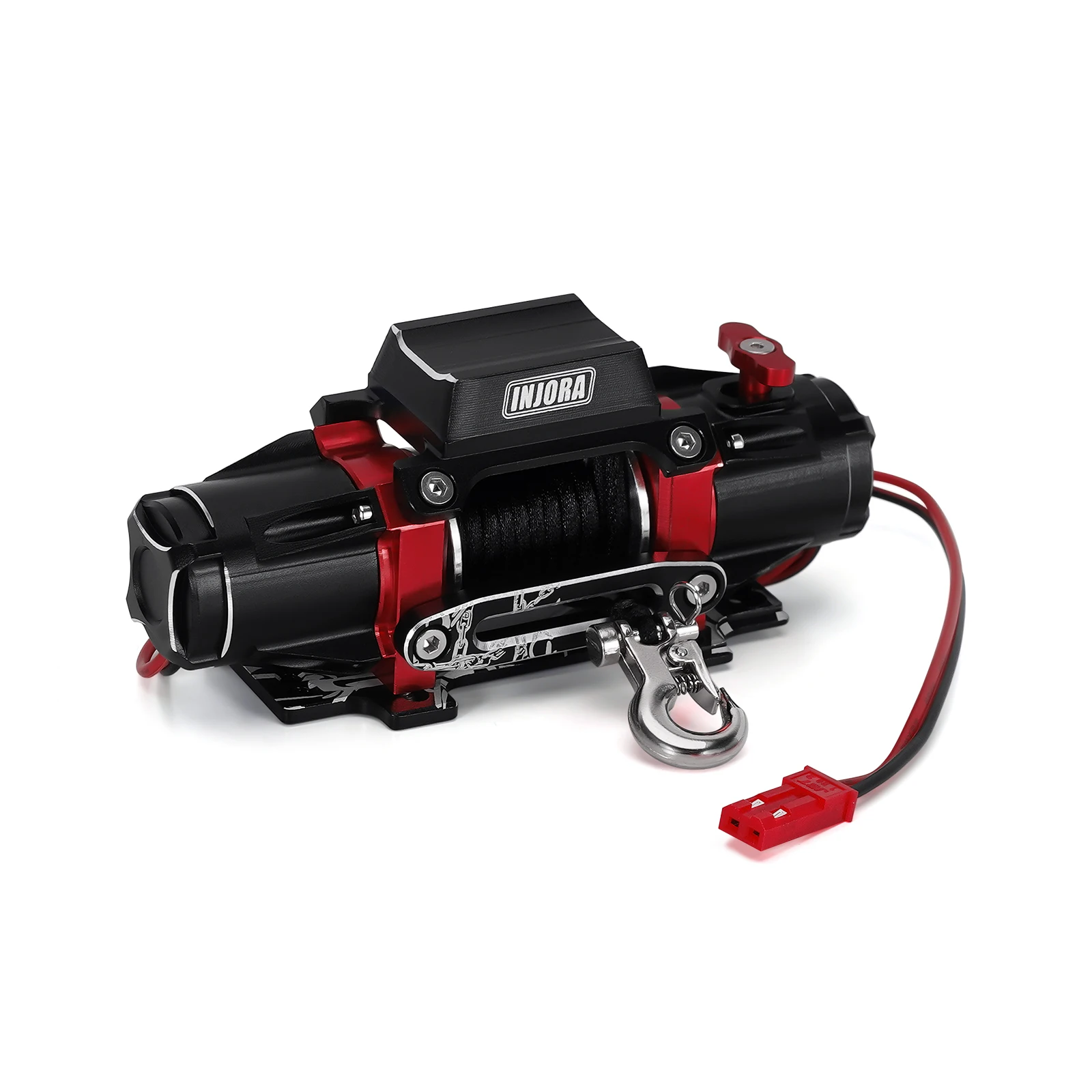 INJORA Dual Motor Metal Simulated Winch for 1/10 Scale RC Crawler