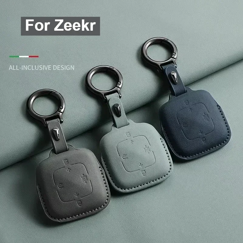 Bluetooth Smart Car Remote Key Fob Case For Zeekr 001 X 007 MIX Original Color Car Key Protector Interior Auto Accessory