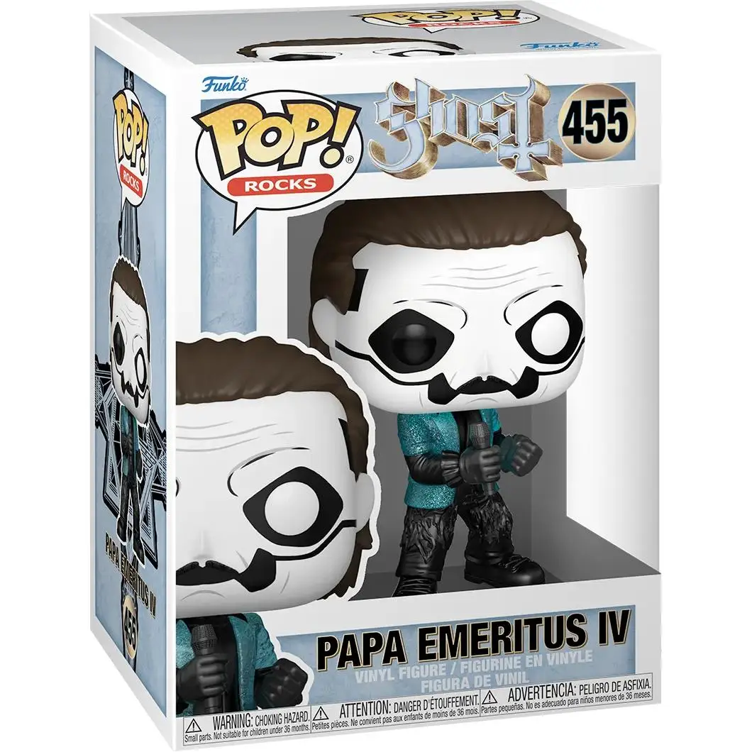 Funko Pop! Rocks: Ghost Glam - Papa Emeritus IV de la banda Ghost - Figura coleccionable de música