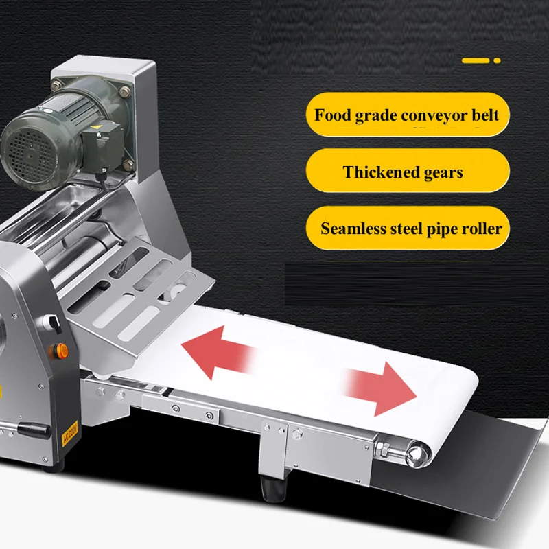 Коммерческая машина для формования теста для пиццы из нержавеющей стали, машина для производства слоеного теста с пружинным рулоном
