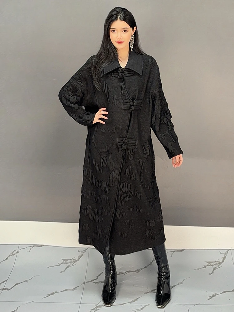 Shengpalae Vintage Stijl Vrouwen Trenchcoat Vrouwen Revers Volledige Mouw Enkele Rij Effen Kleur Niche Design Windjack 5c1639