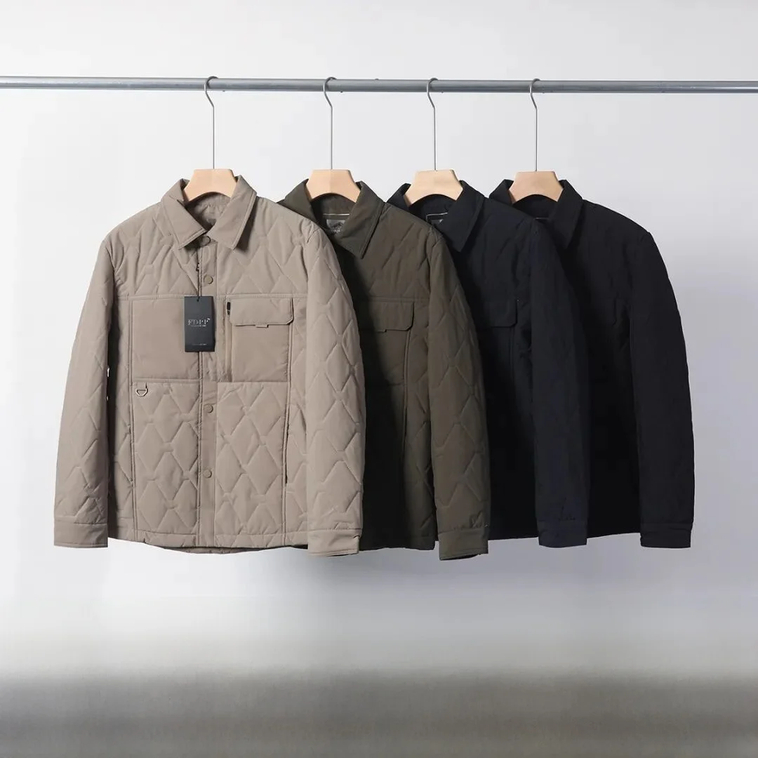 

Повседневное хлопковое мужское пальто Jaet, легкое, мягкое, теплое, с воротником-стойкой, универсальное осенне-зимнее длинное пальто-све