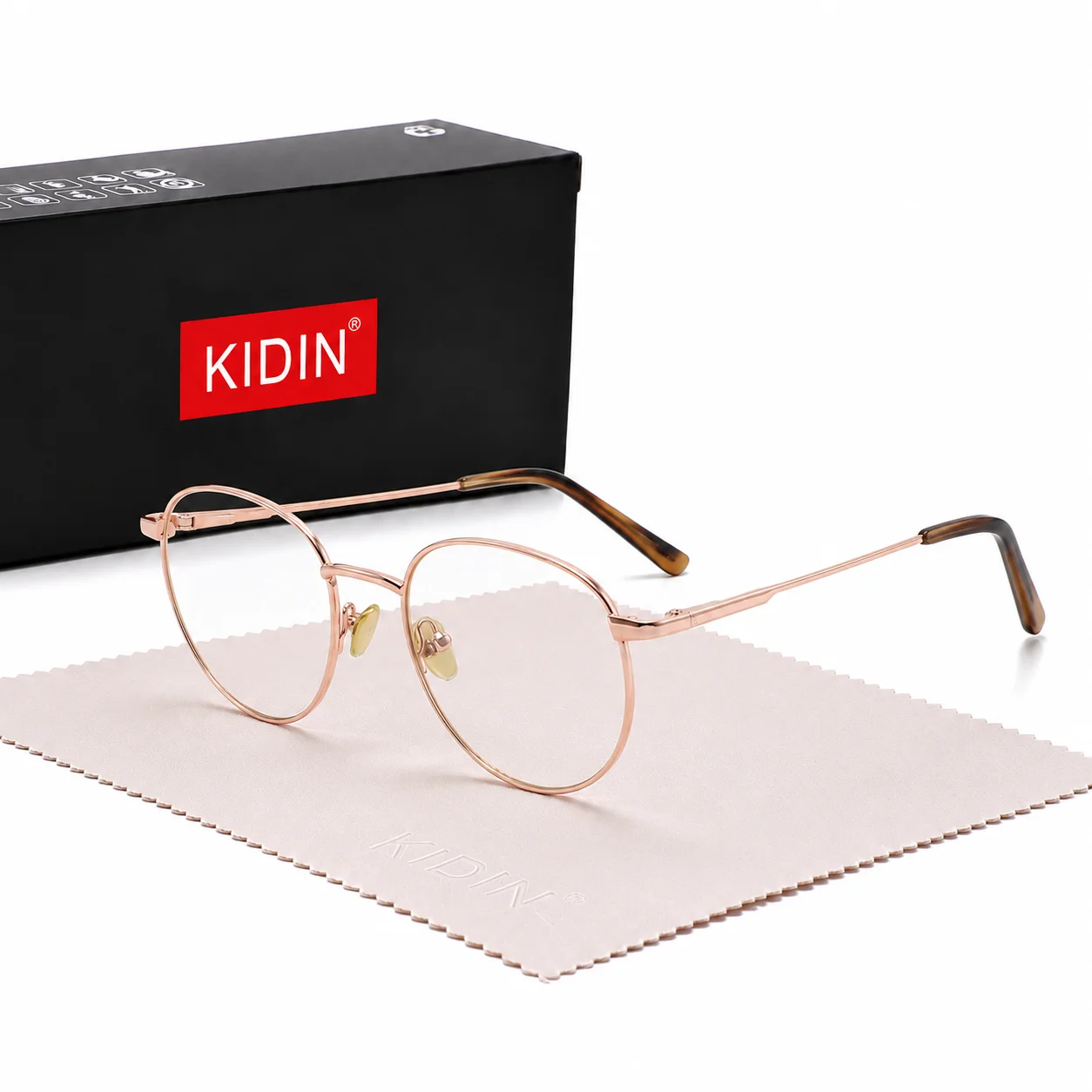 Anti-blue Light Glasses Women High-end Round Frame Anti-Fatigue Anti-Radiation Glasses for Computer Reading