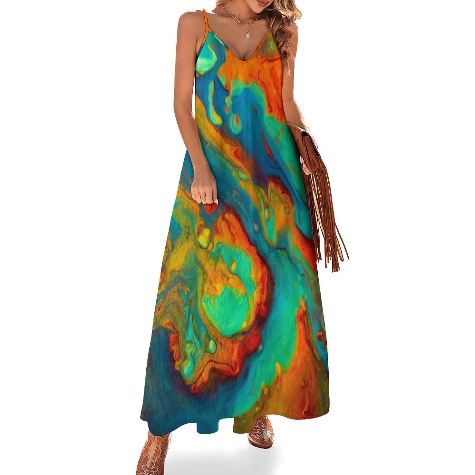 

Patina Swirl Sleeveless Dress dress women summer summer dress women 2025 womans clothing for pregnant women