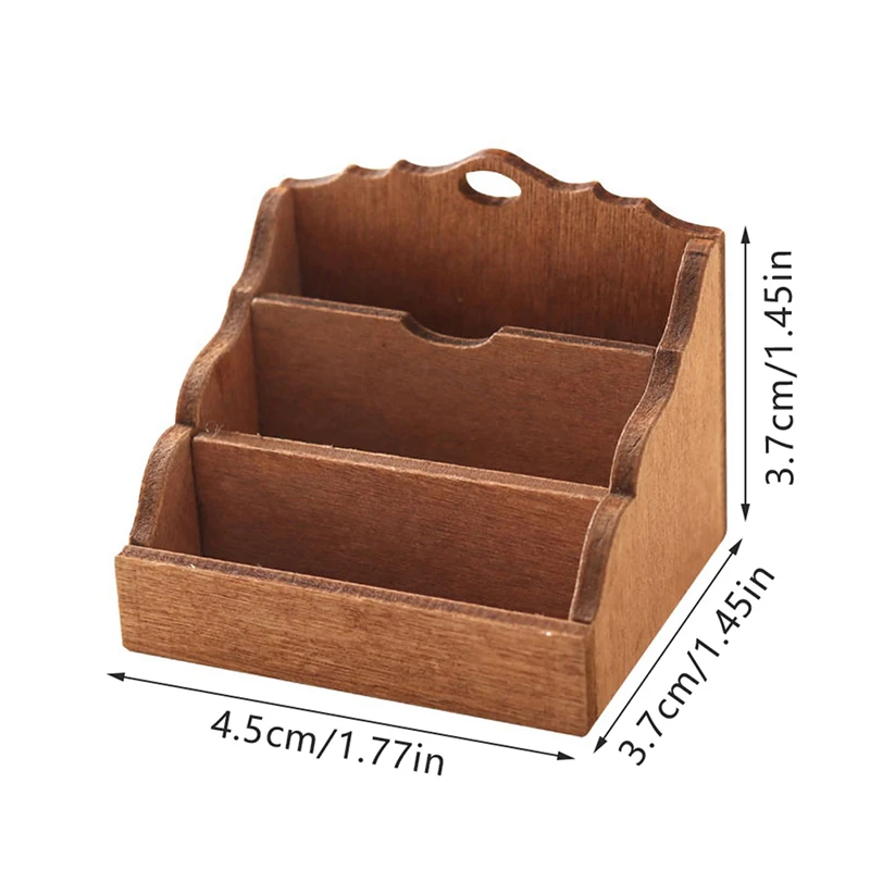 1:12 Puppenhaus Miniatur Desktop Storage Rack Organizer Box Bücherregal Home Modell Dekor Spielzeug Puppenhaus Zubehör